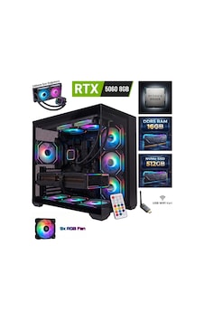 Ga-deluxe Siyah Geforce Rtx 5060 Amd Ryzen 9 9900x 16 Gb 512 Gb Ssd Tekli Kasa Masaüstü Oyuncu Bilgisayarı Cm5060btk16gb Ga-deluxe Siyah Geforce Rtx 5060 Amd Ryzen 9 9900x 16 Gb 512 Gb Ssd Tekli Kasa Masaüstü Oyuncu Bilgisayarı Cm5060btk16gb