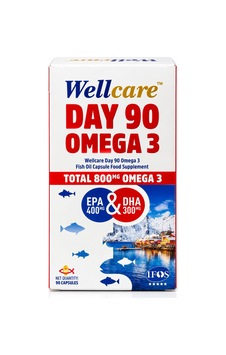 Wellcare Day 90 Omega3 Takviye Edici Gıda 90 Kapsül Wellcare Day 90 Omega3 Takviye Edici Gıda 90 Kapsül