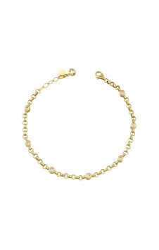 Debora Jewelry 14 Ayar Altın Taşlı Yuvarlak Tasarım Bileklik Debora Jewelry 14 Ayar Altın Taşlı Yuvarlak Tasarım Bileklik