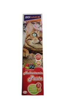 Zonaks Kediler İçin Özel Aromalı Multivitamin Pasta 12 Vitamin - 9 Mineral