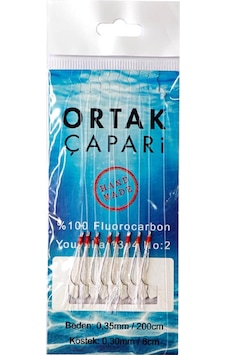 Ortak Çapari Youvella İğne 8 Köstek Fluorocarbon Çapari - Beyaz Uv Ortak Çapari Youvella İğne 8 Köstek Fluorocarbon Çapari - Beyaz Uv