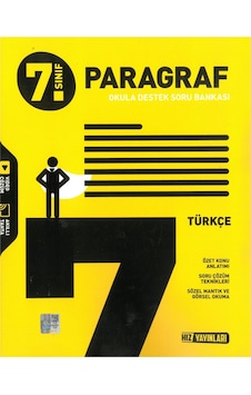 7.Sınıf Türkçe Paragraf Soru Bankası- Hız Yayınları