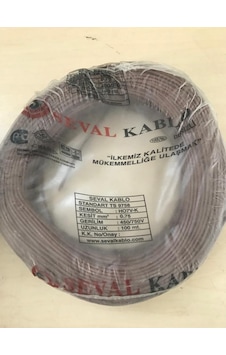 SEVAL 0,75mm² kahverengi NYAF kablo (100 mt) SEVAL 0,75mm² kahverengi NYAF kablo (100 mt)