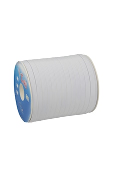 Enzelo 2 Cm Beyaz Bel Paça Don Lastiği Yassı Geniş Lastik 50 M Enzelo 2 Cm Beyaz Bel Paça Don Lastiği Yassı Geniş Lastik 50 M