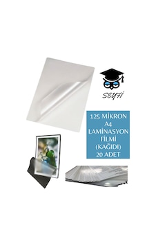 125 Mikron A4 Laminasyon Filmi Kağıdı 20 Adet 125 Mikron A4 Laminasyon Filmi Kağıdı 20 Adet
