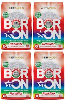Boron Renkliler İçin Doğal Mineralli Temizlik Ürünü 4 x 4 KG Boron Renkliler İçin Doğal Mineralli Temizlik Ürünü 4 x 4 KG