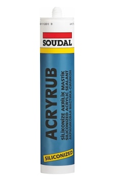 Soudal Acryrub Silikonize 500 G Mastik Kahverengi Soudal Acryrub Silikonize 500 G Mastik Kahverengi