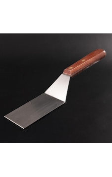 Reyo Paslanmaz Çelik Profesyonel Barbekü/ızgara Spatulası 35 Cm - Ahşap Saplı