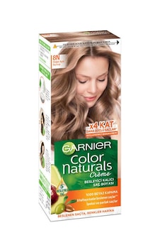 Garnıer Color Naturals Krem Saç Boyası 8n Doğal Açık Kumral Garnıer Color Naturals Krem Saç Boyası 8n Doğal Açık Kumral