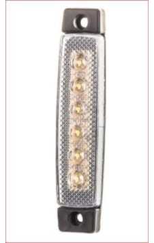 10 Adet Parmak Lamba 6 Ledli Beyaz 12v 24v 10 Adet Parmak Lamba 6 Ledli Beyaz 12v 24v