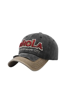 Tezzgelsin Unisex Eskitme Bhola Nakışlı Ayarlanabilir Beyzbol Kep Şapka Siyah Tezzgelsin Unisex Eskitme Bhola Nakışlı Ayarlanabilir Beyzbol Kep Şapka Siyah