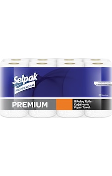 Selpak Professional Premium Rulo Kağıt Havlu 8'li Selpak Professional Premium Rulo Kağıt Havlu 8'li