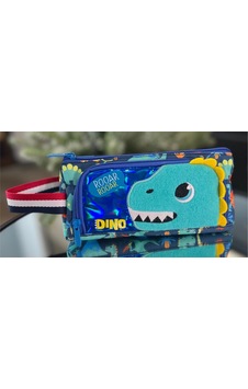 Dream Vest Dinazor İpli Önü Kabartmalı Çift Gözlü Kalem Kutu U2099 Çok Renkli Dream Vest Dinazor İpli Önü Kabartmalı Çift Gözlü Kalem Kutu U2099 Çok Renkli