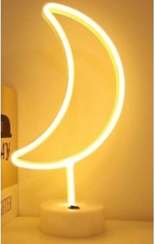Neon Işıklı Ay Gece Lambası-9029844433684 Çok Renkli Neon Işıklı Ay Gece Lambası-9029844433684 Çok Renkli