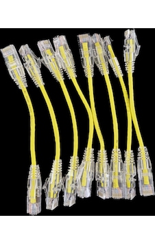 Oem Cat6a 10gıgabyte 50u 0.15cm 28awg Sarı Patch Cord Kablo