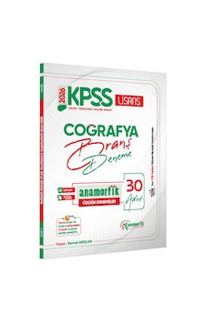 2026 Kpss Lisans Anamorfik Serisi Coğrafya 30lu Branş Denemesi 2026 Kpss Lisans Anamorfik Serisi Coğrafya 30lu Branş Denemesi