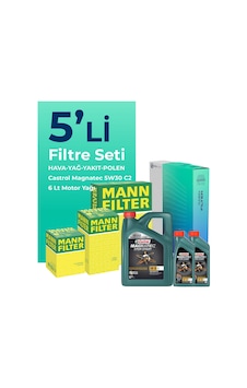 Mann Ford Mondeo 2.0 Dizel Filtre Bakım Seti Castrol Motor Yağlı (2008-2014) 5 Li Mann Ford Mondeo 2.0 Dizel Filtre Bakım Seti Castrol Motor Yağlı (2008-2014) 5 Li
