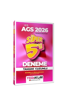Yediiklim Yayınları 2026 Meb Ags Tamamı Çözümlü Süper 5 Li Deneme Yediiklim Yayınları 2026 Meb Ags Tamamı Çözümlü Süper 5 Li Deneme