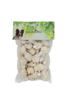 Garden Mix Beyaz Düğümlü Deri Köpek Kemiği 2.5"-3" 20'li Garden Mix Beyaz Düğümlü Deri Köpek Kemiği 2.5"-3" 20'li