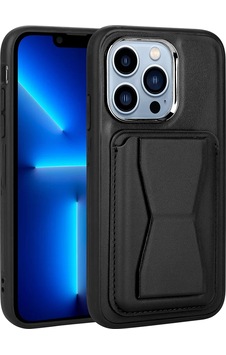 More TR Apple Uyumlu iPhone 12 Pro Max Kılıf Kartlıklı Standlı Pu Deri Zore Memo Kapak - siyah More TR Apple Uyumlu iPhone 12 Pro Max Kılıf Kartlıklı Standlı Pu Deri Zore Memo Kapak - siyah