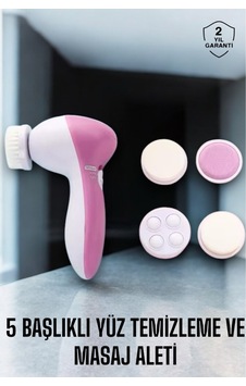 Taşınabilir Yüz Temizleme Cihazı Masaj, Peeling, Temizlik 5 Başlıklı Çok Renkli Taşınabilir Yüz Temizleme Cihazı Masaj, Peeling, Temizlik 5 Başlıklı Çok Renkli