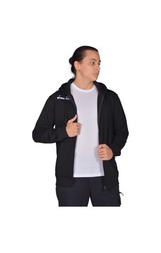 Diadora İmola - Erkek Siyah Pamuklu Tam Fermuarlı Spor Sweatshirt