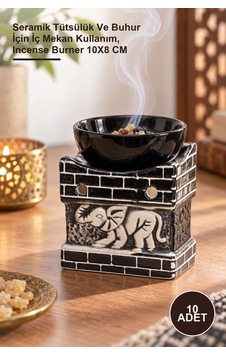 10 Adet Seramik Buhurdanlık Seramik Tütsülük Ve Buhur İçin İç Mekan Kullanım, Incense Burner 10x8 Cm 10 Adet Seramik Buhurdanlık Seramik Tütsülük Ve Buhur İçin İç Mekan Kullanım, Incense Burner 10x8 Cm