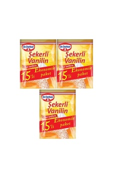 Şekerli Vanilin 15'li 75 Gr 3 Adet Şekerli Vanilin 15'li 75 Gr 3 Adet