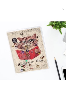 Vukı Sulu Kapaklı Mını Defter Kedı Vk-0108-06