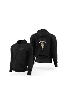 Metallica One Limited Edition Kaps Olu Sweatshirt Siyah Fermuarlı Limited Edition Kapşonlu Sweatshirt