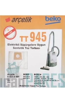 Arçelik Uyumlu Beko Tt945 5 Li Kağıt Toz Torba Arçelik Uyumlu Beko Tt945 5 Li Kağıt Toz Torba