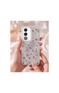 Oppo A5 4g/5g Taşlı Desenli Fiyonk Silikon Kılıf Gri Oppo A5 4g/5g Taşlı Desenli Fiyonk Silikon Kılıf Gri