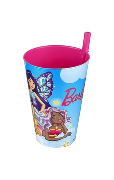 Barbie Pipetli Bardak 400 Ml Barbie Pipetli Bardak 400 Ml