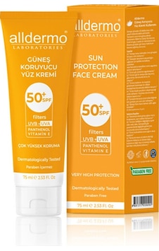 Alldermo Güneş Koruyucu Yüz Kremi Spf50+ 75 Ml Alldermo Güneş Koruyucu Yüz Kremi Spf50+ 75 Ml