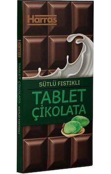 Antep Fıstıklı Sütlü Çikolata 80 Gr Antep Fıstıklı Sütlü Çikolata 80 Gr