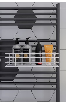 Hazneli Banyo Aksesuar Makyaj Kozmetik Sabunluk Havlupan Banyo Düzenleyici Banyo Rafı Gümüş