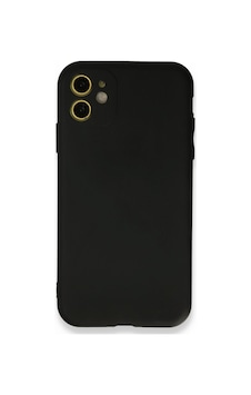 Apple Uyumlu iPhone 11 Kılıf First Silikon Siyah