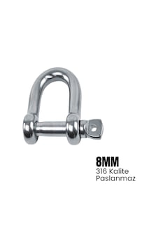Shuıvan Zincir Kilidi 8mm Standart Tip - 316 Paslanmaz-1641 Shuıvan Zincir Kilidi 8mm Standart Tip - 316 Paslanmaz-1641