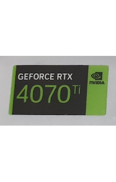 Nvidia Geforce Rtx 4070 Ti Sticker Yatay Etiket D161 Nvidia Geforce Rtx 4070 Ti Sticker Yatay Etiket D161