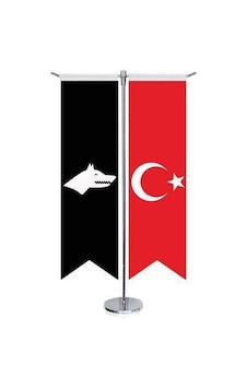 Siyah Beyaz Göktürk Bayrağı - 17 Eski Türk Devletleri Ve Türkiye -saten T Direk 2li Masa Bayrağı 1 Siyah Beyaz Göktürk Bayrağı - 17 Eski Türk Devletleri Ve Türkiye -saten T Direk 2li Masa Bayrağı 1