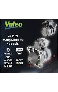 Valeo - 12v 8 Diş Renault Megane 2 1.4 - 1.6 16v Marş Dinamosu Valeo - 12v 8 Diş Renault Megane 2 1.4 - 1.6 16v Marş Dinamosu