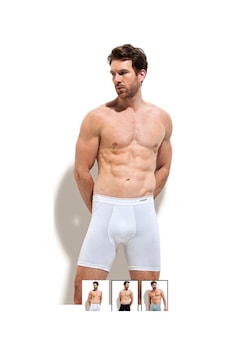 Erdem 1470 3'Lü Likralı Uzun Erkek Boxer