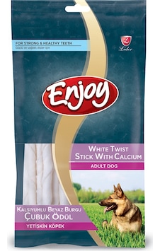 Enjoy Beyaz Burgu Stick Köpek Ödül Maması 14 Cm 5-7 Gr 100 Lü Enjoy Beyaz Burgu Stick Köpek Ödül Maması 14 Cm 5-7 Gr 100 Lü
