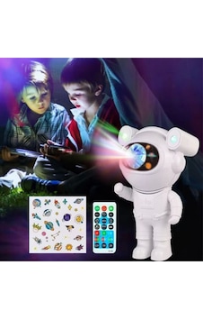 Stickerlı ,kumandalı Astronot Model Gece Lambası Beyaz Stickerlı ,kumandalı Astronot Model Gece Lambası Beyaz