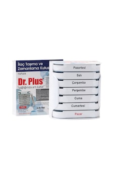 Dr Plus Ilaç Hap Saklama Kutusu Haftalık 7X24 Beyaz Dr Plus Ilaç Hap Saklama Kutusu Haftalık 7X24 Beyaz