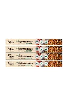 Doğal Pişirme Kağıdı Hazır Kesilmiş 42x37 Cm 40 Adet Yağ Geçirmez Yapışmaz Fırın Kağıdı 4 X 10' Lu Kutu Doğal Pişirme Kağıdı Hazır Kesilmiş 42x37 Cm 40 Adet Yağ Geçirmez Yapışmaz Fırın Kağıdı 4 X 10' Lu Kutu