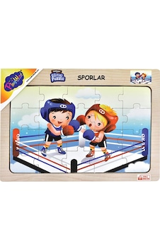 Playwood Eğitici Ahşap Puzzle Sporlar