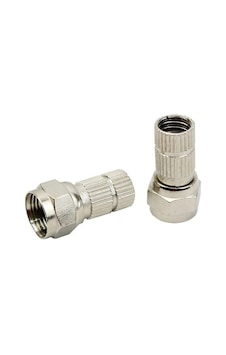 Herz Rg6 U6 F Konnektör 22 Mm Siyah Contalı Uydu Anten Konnektör Soketi 100 Adet Herz Rg6 U6 F Konnektör 22 Mm Siyah Contalı Uydu Anten Konnektör Soketi 100 Adet