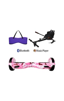 Citymate Elektrikli Kaykay Hoverboard Akıllı Denge 6.5 Inch + Hoverkart + Çanta Extrem61 Paket D05