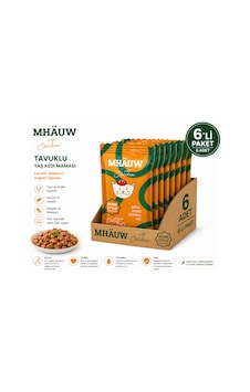 Mhauw Tavuklu Kıyılmış Pouch Yetişkin Kedi Konservesi 80 Gr 6'lı Paket Mhauw Tavuklu Kıyılmış Pouch Yetişkin Kedi Konservesi 80 Gr 6'lı Paket